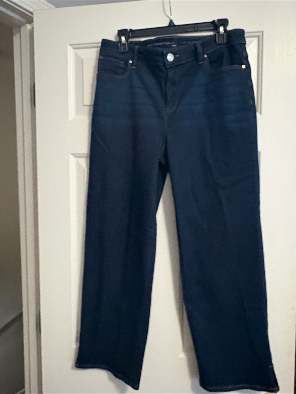 Chico's Dark Indigo Straight-Leg Jeans